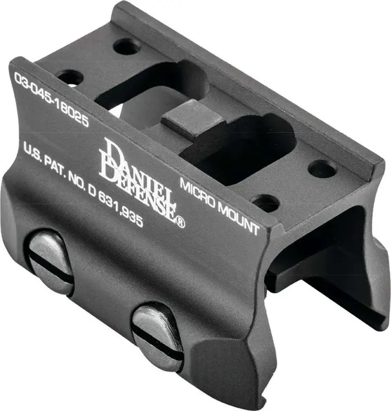 Daniel Defense 0304518025 Rock and Lock Micro Mount Black Anodized Aluminum