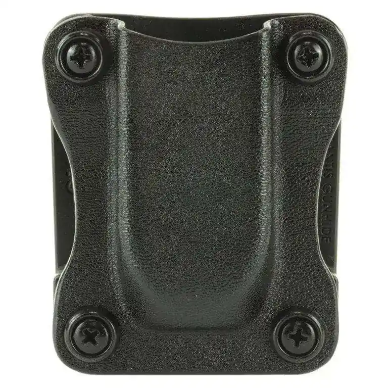 Desantis Gunhide A86KJJJZ0 Quantico Single Mag Pouch OWB 9mm, 40 S&W fits Glock 17,19,22,23,31-38 1.5" Belt Black Kydex