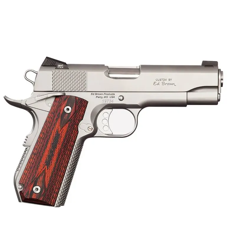 Ed Brown KCSSCAL2 Kobra Carry *CA Compliant 45 ACP 4.25" 7+1 Stainless Laminate Wood Grip