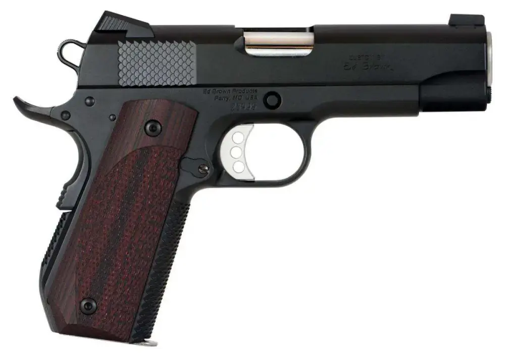Ed Brown KC18G4 Kobra Carry 45 ACP 4.25" 7+1 Black Gen4 Laminate Wood Grip