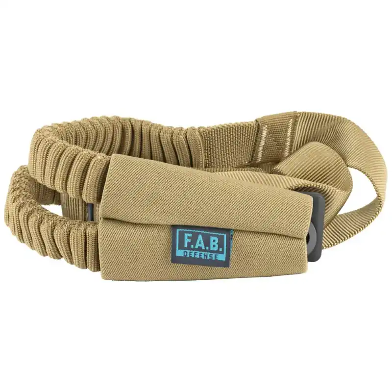 FAB Defense FX-BUNGEET One Point Tactical Sling 1.18" W x 23.60" L Bungee Flat Dark Earth Elastic