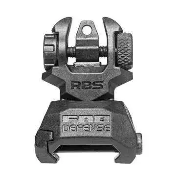 FAB Defense FX-RBS Rear Back-Up Sight AR-15/M4/M16 Folding Black