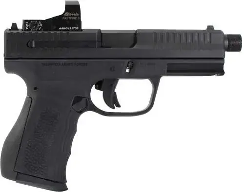 FMK Elite Pro Plus 9mm Luger Single 4" 14+1 Black Polymer Grip/Frame Black Carbon Steel Slide