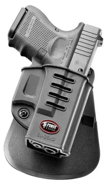 Fobus GL26ND Evolution Belt Paddle Fits Glock 26/27/33 Plastic Black