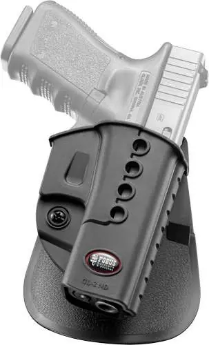 Fobus GL2E2RP Evolution Belt Roto Paddle Fits Glock 17/19/22/23/31/32/34/35 Plastic Black