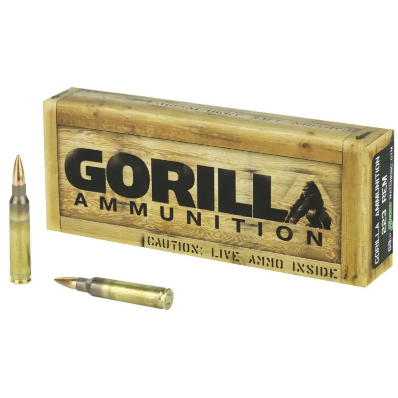 Gorilla GA22369SMK Gorilla Match 223 Rem 69 gr Sierra MatchKing 20 Round Box