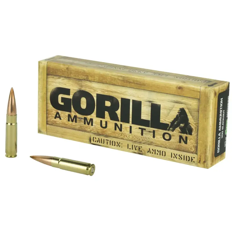 Gorilla GA300125SMK Gorilla Troop 300 Blackout 125 gr Sierra MatchKing 20 Round Box