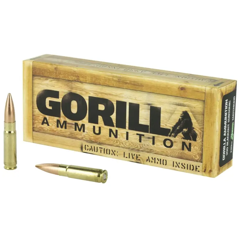 Gorilla GA300220SMK Gorilla Match 300 Blackout 220 gr Sierra MatchKing 20 Round Box
