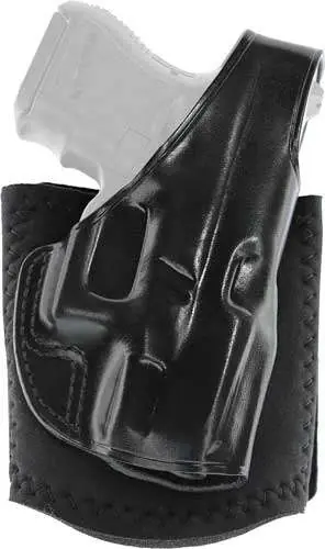 Galco AG800B Ankle Glove Black Leather Fits Glock 43 Right Hand