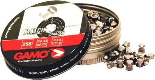 GAMO 250 MATCH PELLTS FLAT NOSE .177