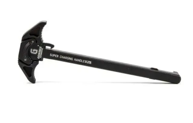 Geissele Automatics 05313B Super Charging Handle AR-15 Black Hardcoat Anodized 7075 Aluminum