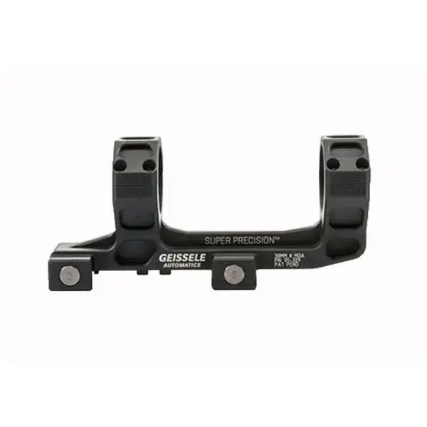 Geissele Automatics 05404B Super Precision AR15/M4 Scope Mount 30mm Ring & Base Combo Black Hardcoat Anodized
