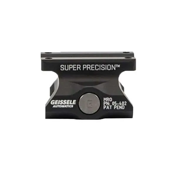 Geissele Automatics Super Precision Optic Mount For Trijicon MRO Aluminum Black Hard Coat Anodized Finish Lower 1/3