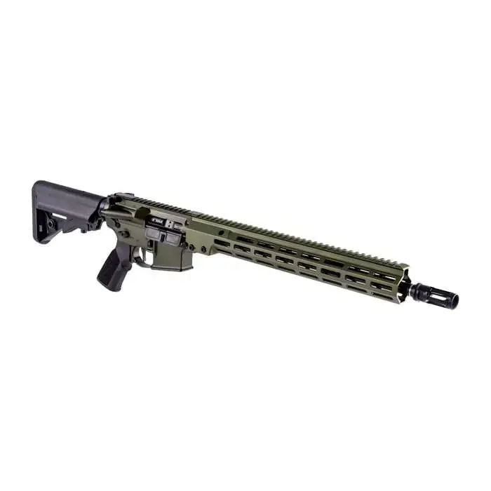 Geissele Automatics 08-188-40G Super Duty 5.56x45mm NATO 16" Green Manganese Phosphate B5 Enhanced Sopmod Stock Geissele Rifle Grip Grip