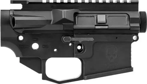 GREY GHOST PRECISION GGPSLIGHTRCVR AR MKII Light Receiver Set AR-15 Platform Multi-Caliber Black Hardcoat Anodized