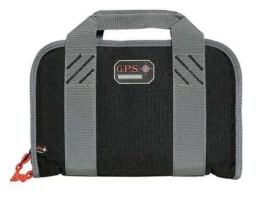 G*Outdoors 1308PC Pistol Case Double Double Gun Case Double Nylon 13" x 8" x 2" Black