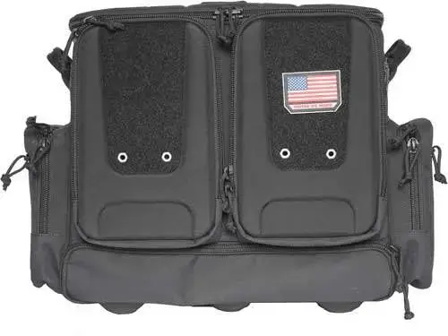 G*Outdoors T2112ROBB Tactical Rolling Range Bag Black 1000D Nylon Teflon Coating