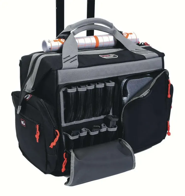 G*Outdoors 2215RB Rolling Range Bag Black Canvas 22"