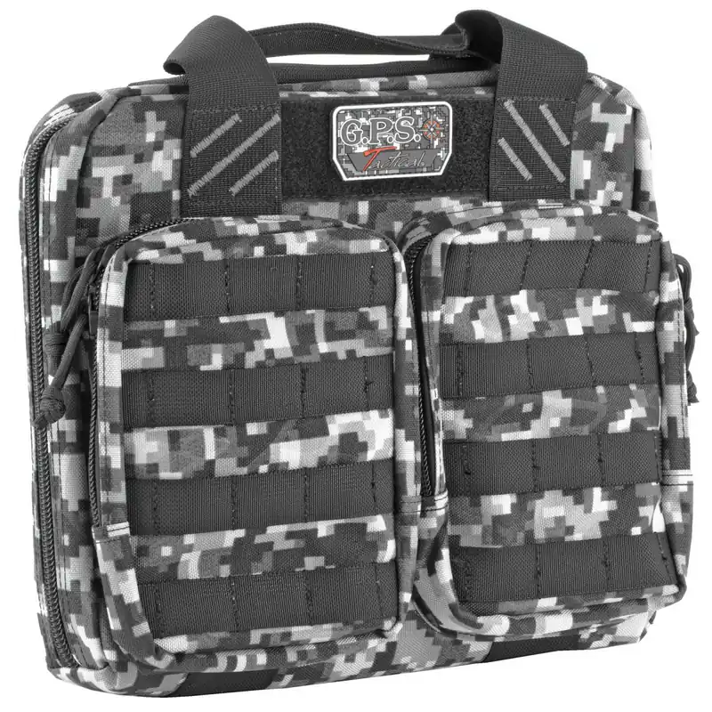 G*Outdoors GPS-T1413PCG Tactical Pistol Case Gray Digital 2 Handguns 1000D Nylon