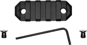 Grovtec US Inc GTSW227 Picatinny Rail KeyModBlack Hardcoat Anodized