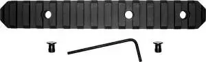 Grovtec US Inc GTSW230 Picatinny Rail KeyMod AR Platform 15 Slot Black Hardcoat Anodized