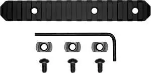 Grovtec US Inc GTSW239 Picatinny Rail M-LOK AR Platform 15 Slot Black Hardcoat Anodized