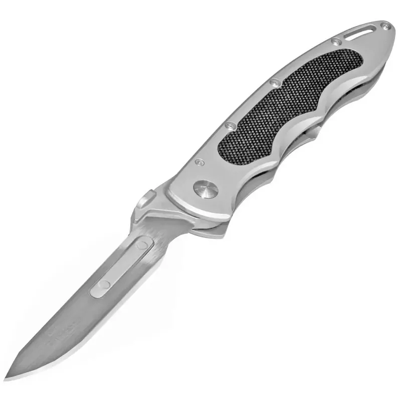 Havalon XTC-60AKNP Piranta Original 2.75" Plain 60A Stainless Steel G10 Black/Stainless Handle Folding