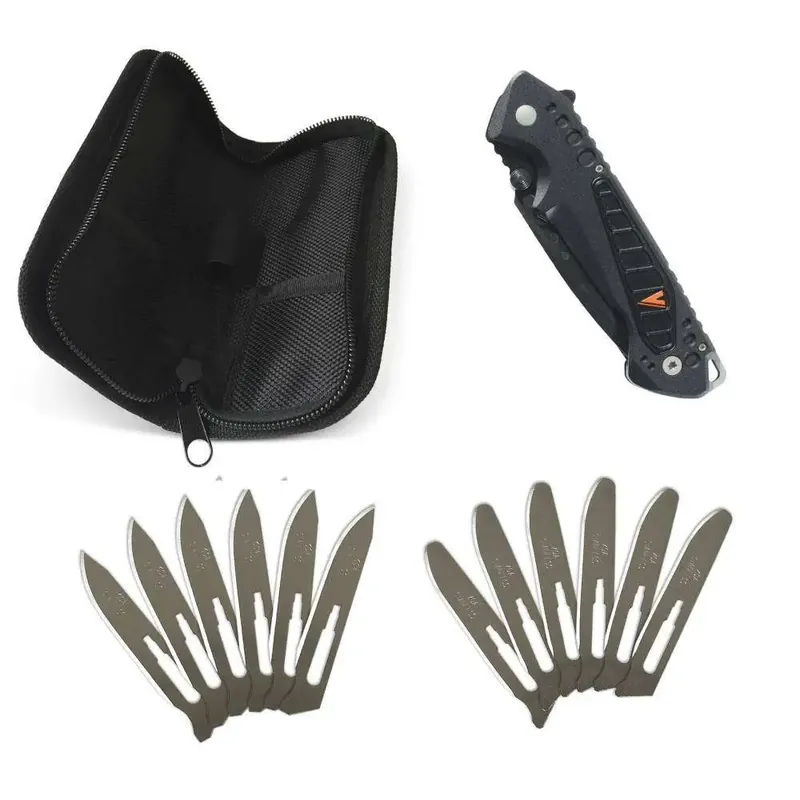 Havalon XTC-EXP EXP 3.06" Tanto Plain Black Titanium Coated AUS 8 Steel FRN Black Handle Folding