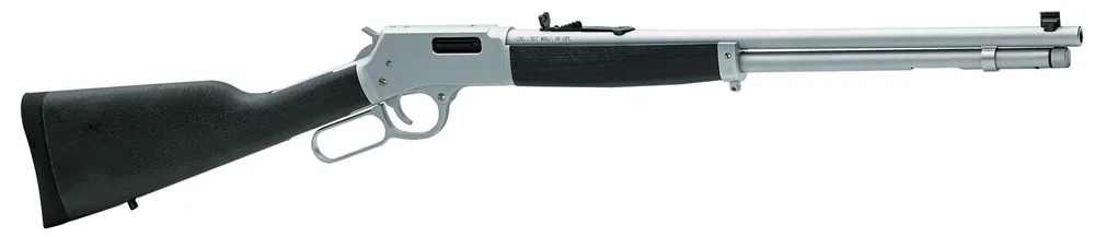 Henry H012MAW Big Boy All Weather 357 Mag 10+1 20" Satin Hard Chrome Stained Hardwood Right Hand