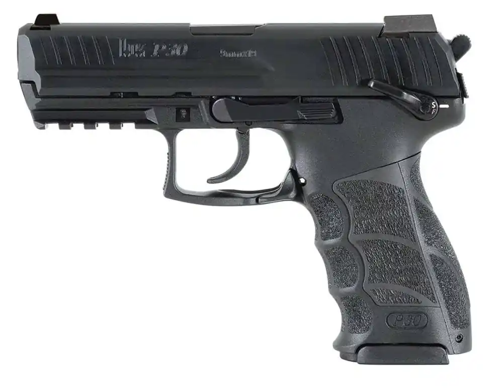 HK 91000012 P30 V3 9mm Luger 3.85" 10+1 Black Black Steel Slide Black Interchangeable Backstrap Grip Ambi Safety