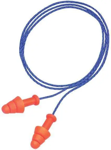 Howard Leight R01520 Multiple Use Smart Fit 25 dB Orange Ear Buds w/Blue Cord