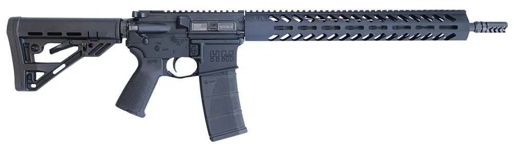 HM Defense HM15F-MB-556-L Defender M5L 223 Rem,5.56x45mm NATO 16" 30+1 Black Hard Coat Anodized Black Mil-Spec HM Stock