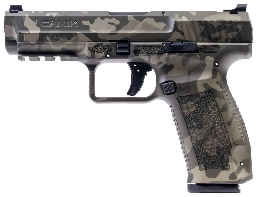 CANIK TP9SF 9MM FS 2-18RD MAGS WOODLAND GREEN POLYMER