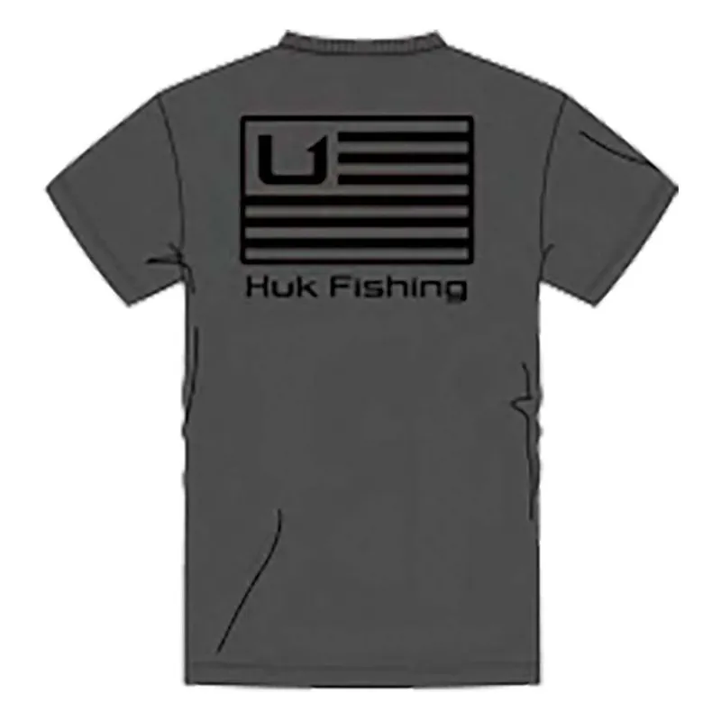 HUK AND BARS TEE VOLCANIC ASH M