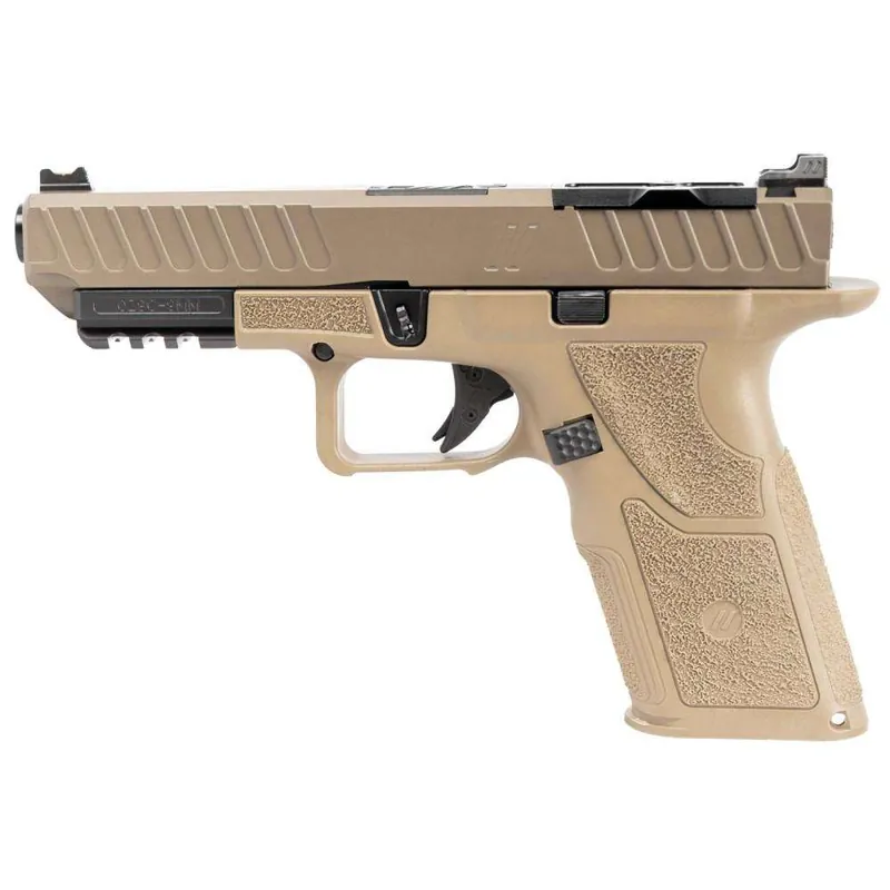 ZEV OZ9v2 COMBAT 9MM PISTOL FDE COMPACT SLIDE 15RD