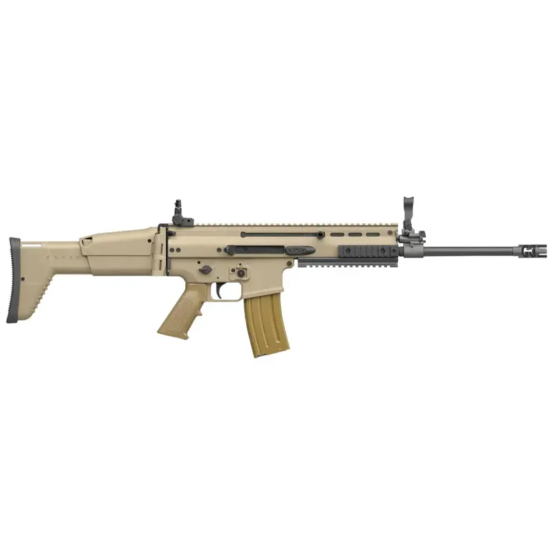 FN SCAR 16S Carbine Semi-Automatic 223 Remington/5.56 NATO 16.25" 10+1 Adjustable Folding Stock Flat Dark Earth/Black