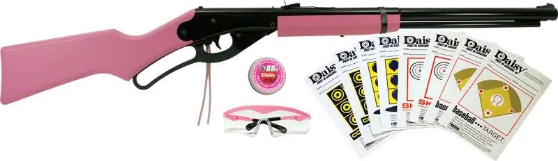 DAISY 1999 PINK LEVER ACTION CARBINE BB SHOOTING FUN KIT