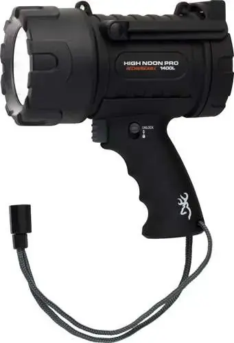 BG HIGH NOON L.E.D. SPOTLIGHT 100-1400 LUMENS RECHARGEABLE
