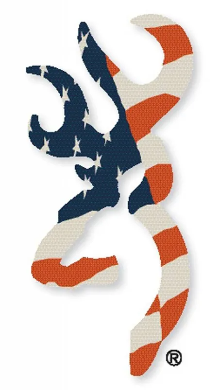 Browning 3922003116 Buck Mark Decal 6" Red/White/Blue