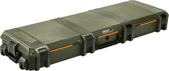 PELICAN VAULT DOUBLE RIFLE CASE W/ WHEELS/FOAM 53" ODG