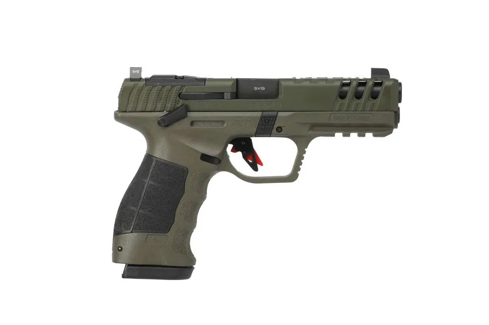 SAR SAR9 GEN 3 HGA 9MM 4.4IN BBL OPTIC READY NIGHT SIGHTS OD GREEN 2/17RD MAG