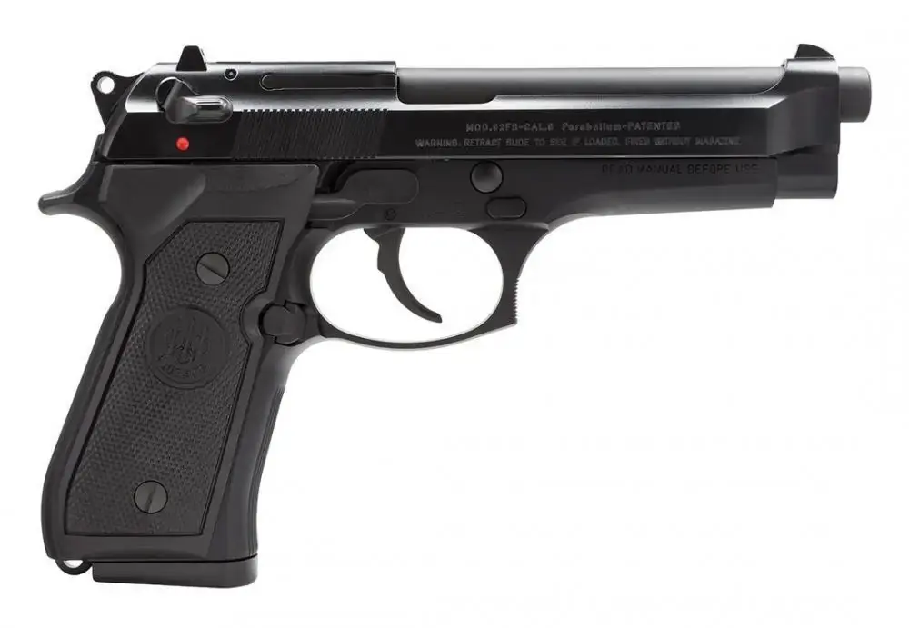 Beretta USA JS92F390M 92 Full Size 9mm Luger Single/Double 4.90" 15+1 Black Synthetic Grip Sniper Gray Slide