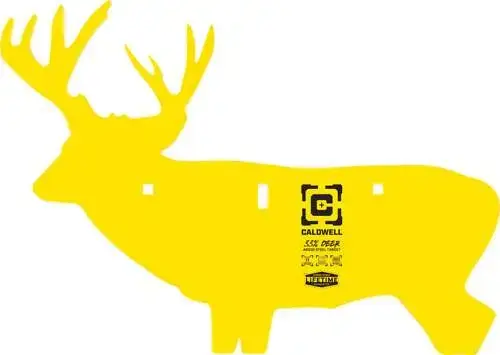 CALDWELL AR500 DEER TARGET 3/8" AR500 STEEL YELLOW