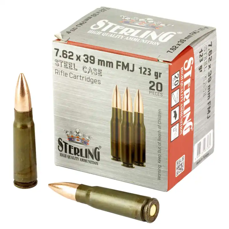 STERLING SC 762X39 123GR FMJ 20/1000