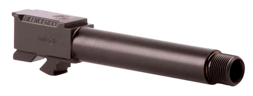 SilencerCo AC1726 Threaded Barrel 9mm Luger 3.39" fits Glock 43 Black 416R Stainless Steel