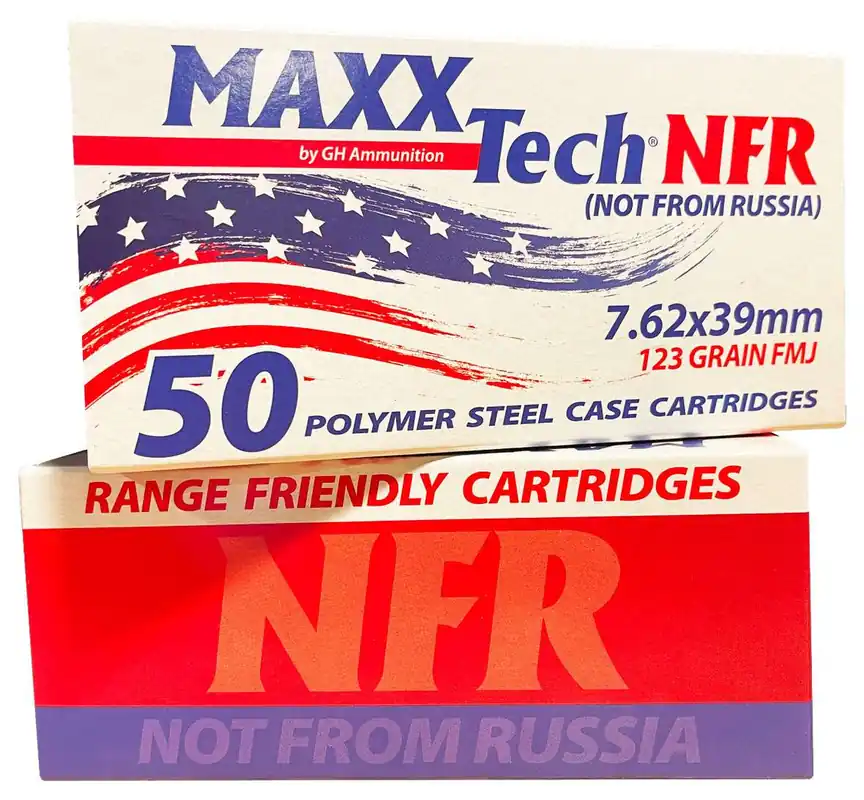 MAXX 7.62X39 123 FMJ STEEL 50 Round Box