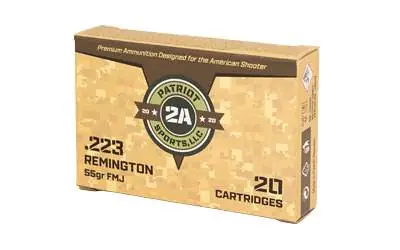 PATRIOT P223055F 223 55 FMJ 20 Round Box