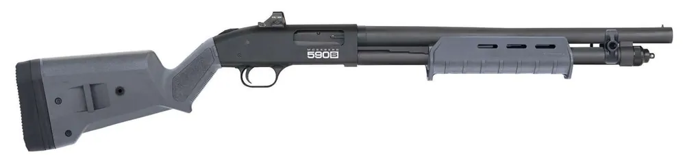 MOSS 590S MAGPUL 12GA 18.5 9RD GRY OPTICS RDY