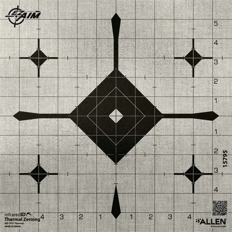 ALLEN 15795 EZ AIM INFRARED ID GRID BLLEYE 12 TARG