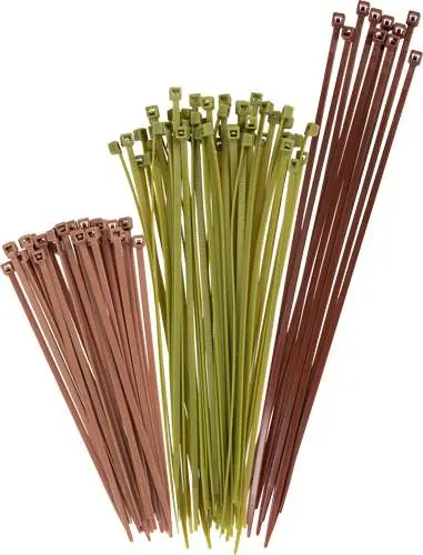 ALLEN 15823 HUNTING BLIND CABLE TIES 100PK GRN/BRN
